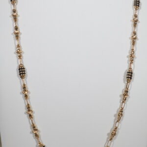 Cadena Rustica Flores 12.5gr / 61.6cm / 4.8mm Oro Amarillo 18K