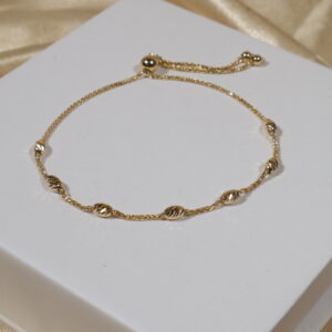 Pulso Franco Ajustable Dijes 2.60gr.