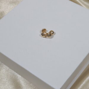 Topos Bola 0.95gr / 7mm Diamantada Oro Amarillo 18K.