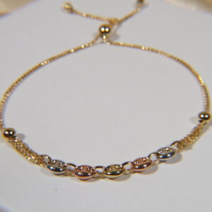 Pulso Franco Ajustable GC Tres oro 3.25gr/19cm.