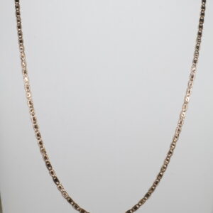 Cadena Escalera Plana 8.05gr / 60cm / 3mm Diamantada Oro Amarillo 18k.