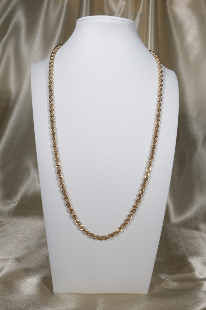 Cadena Lazo 13.7gr / 60cm / 4.3mm Oro Amarillo +3 18K. - Image 2