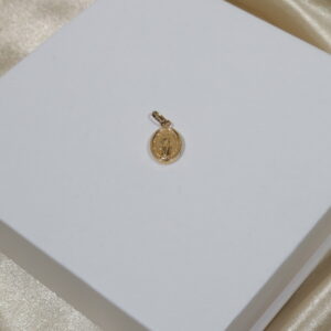 DIJE virgen milagrosa 0.6gr/2cm/troquelado oro amarillo.