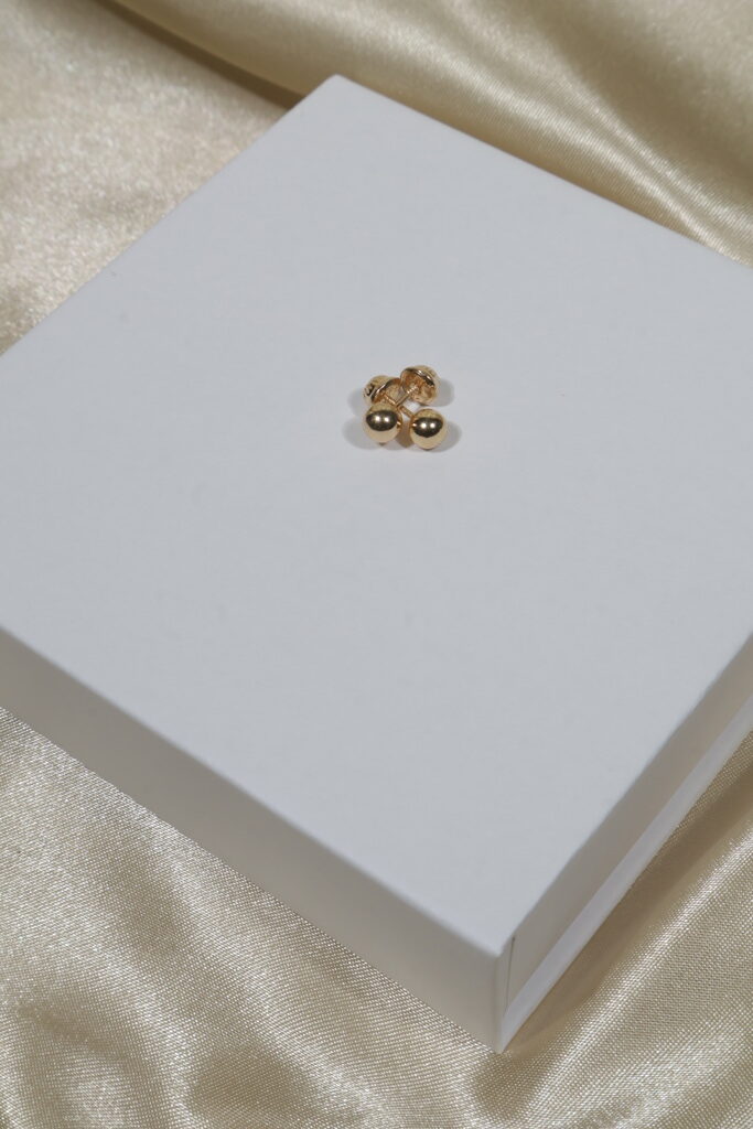 Topos bola lisos 18K (N) Size 5mm Weight 0.55gr.