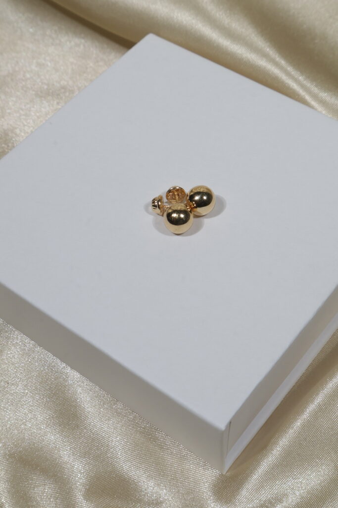 Topos Bola 0.9gr / 8mm Lisa Oro Amarillo.